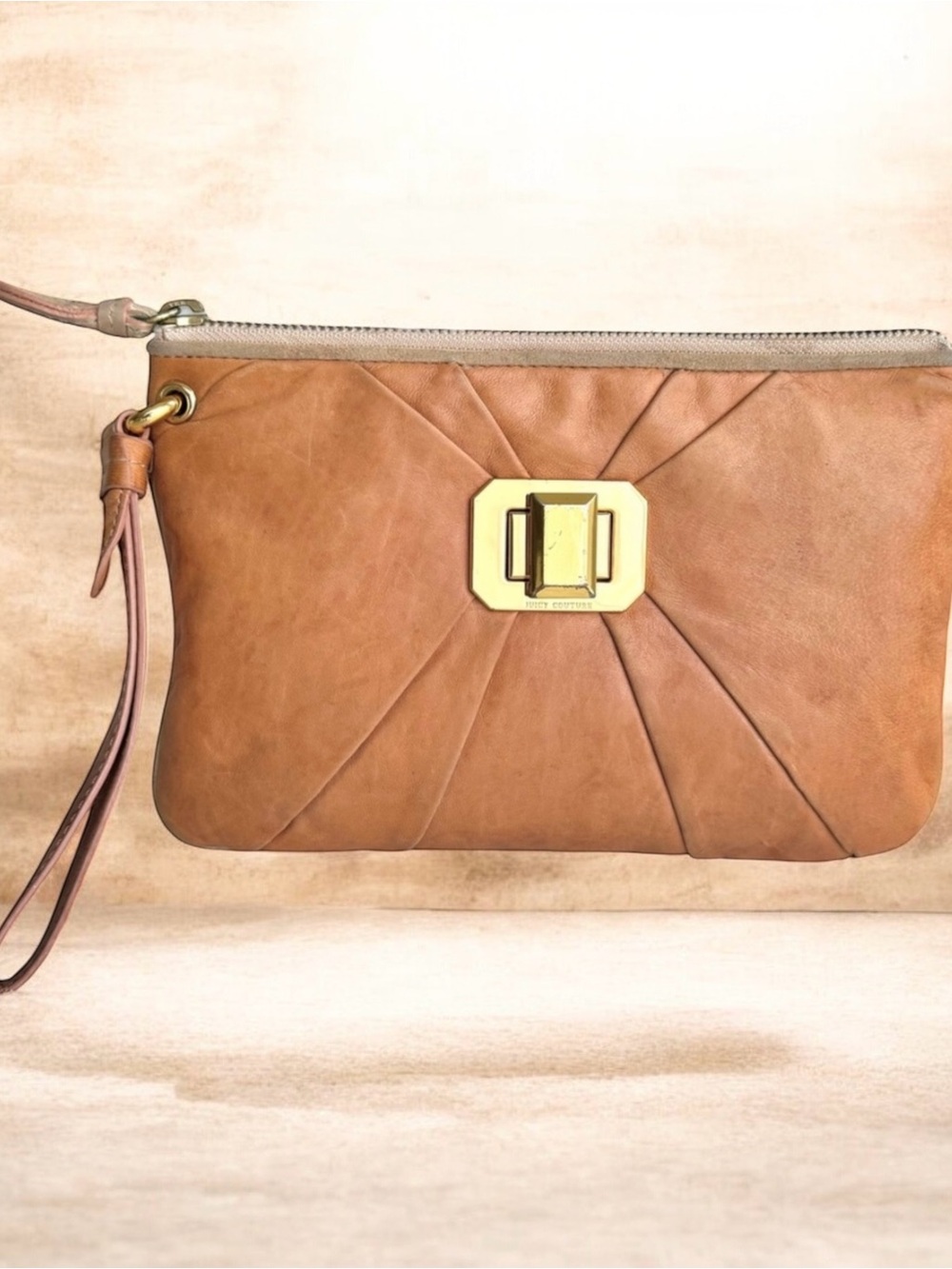 Juicy Couture Wristlet Clutch Leather